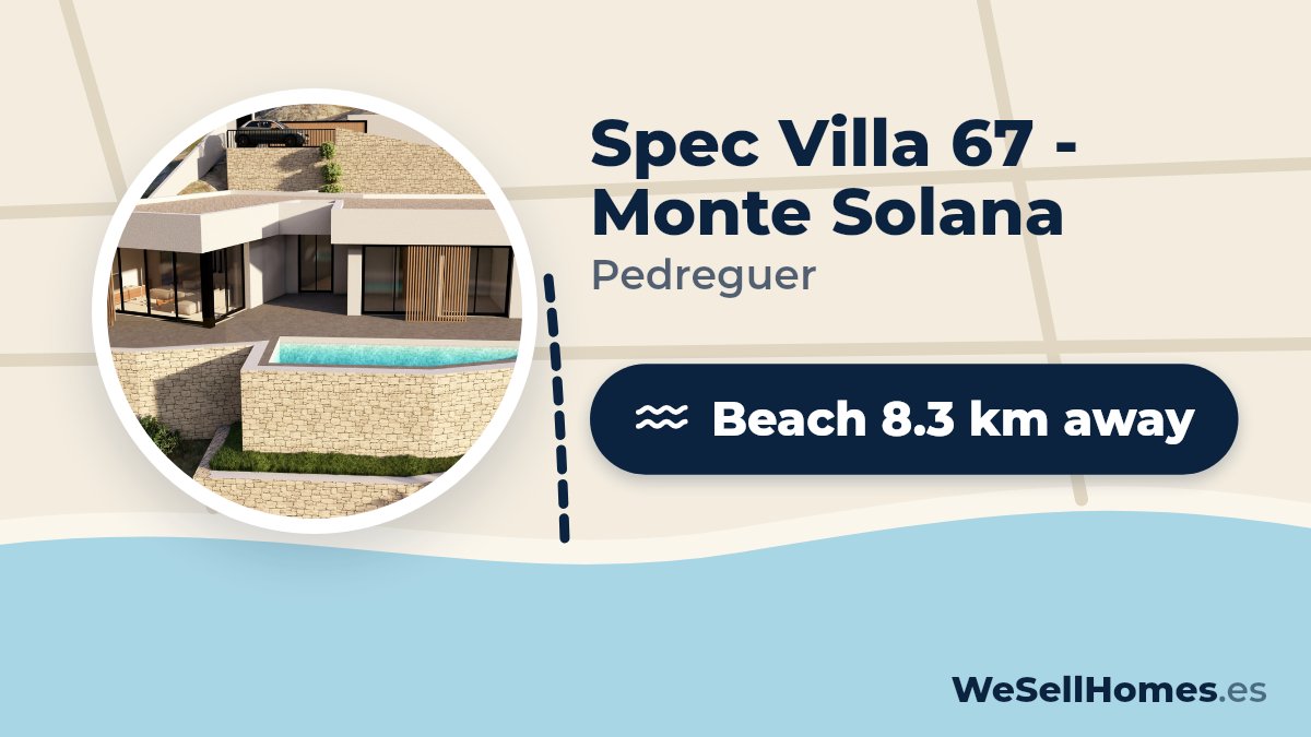Spec Villa 67 - Monte Solana, Pedreguer: Beach 8.3 km away