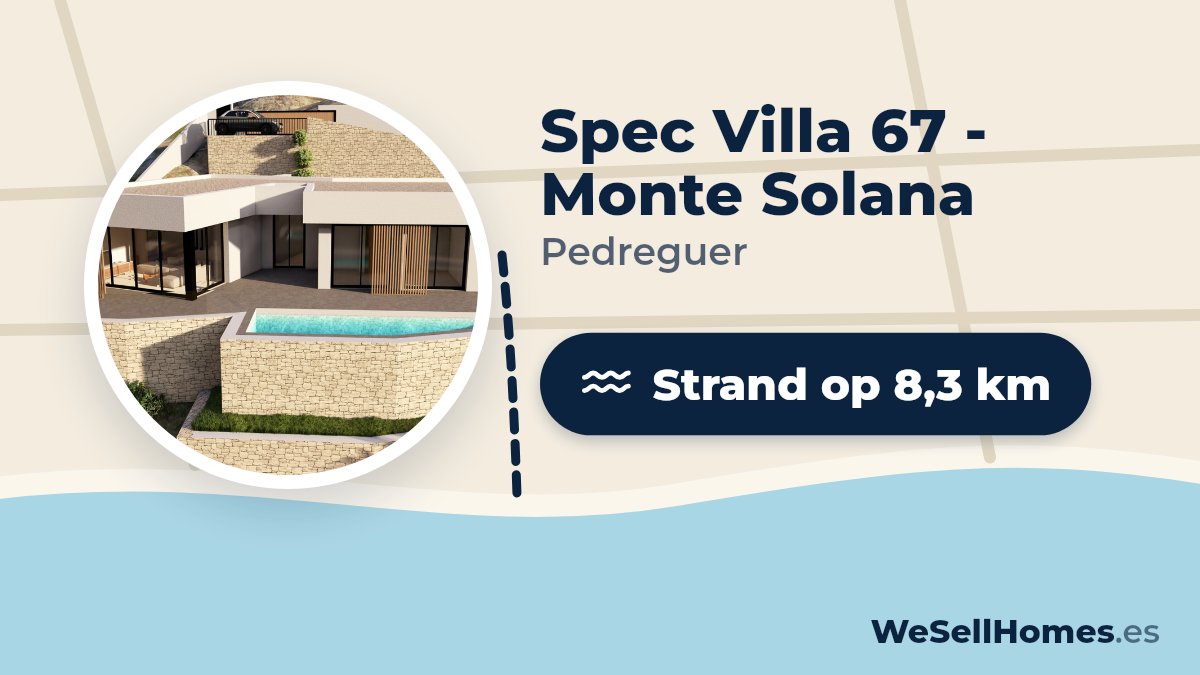 Spec Villa 67 - Monte Solana, Pedreguer: Strand op 8,3 km