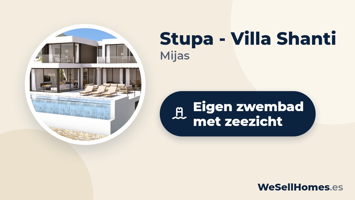 Stupa - Villa Shanti, Mijas: Eigen zwembad met zeezicht
