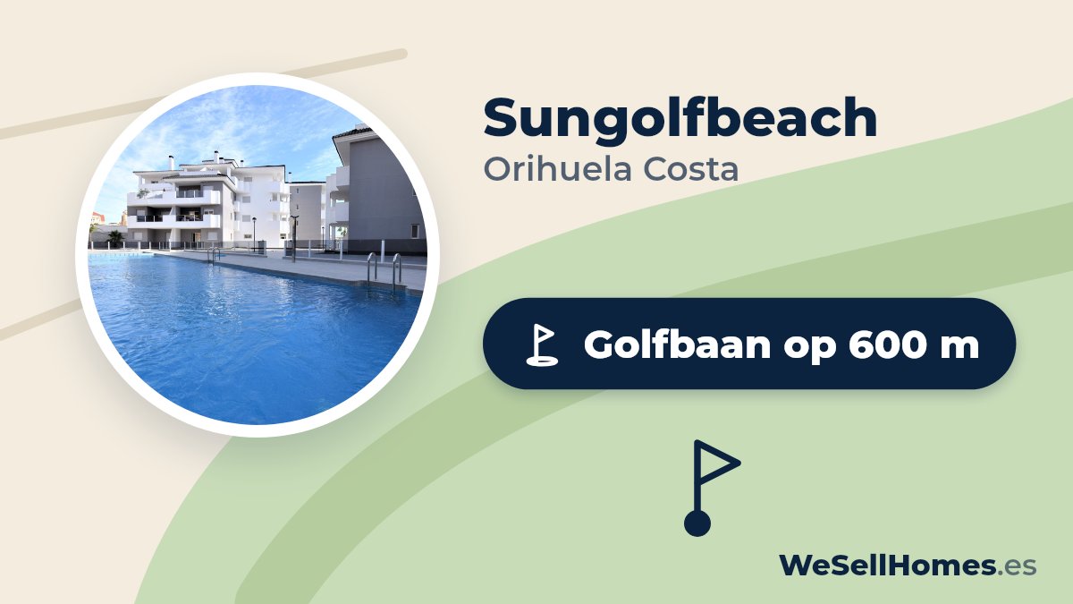 Sungolfbeach, Orihuela Costa: Golfbaan op 600 m