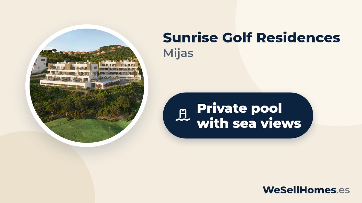 Sunrise Golf Residences, Mijas: Private pool with sea views