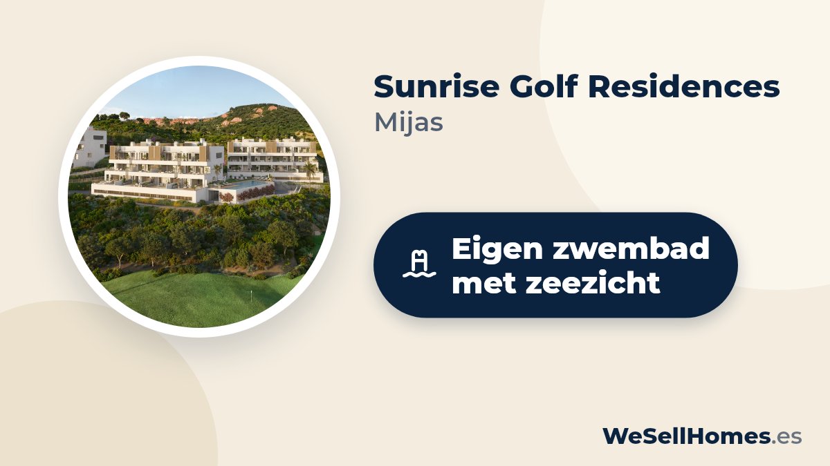 Sunrise Golf Residences, Mijas: Eigen zwembad met zeezicht