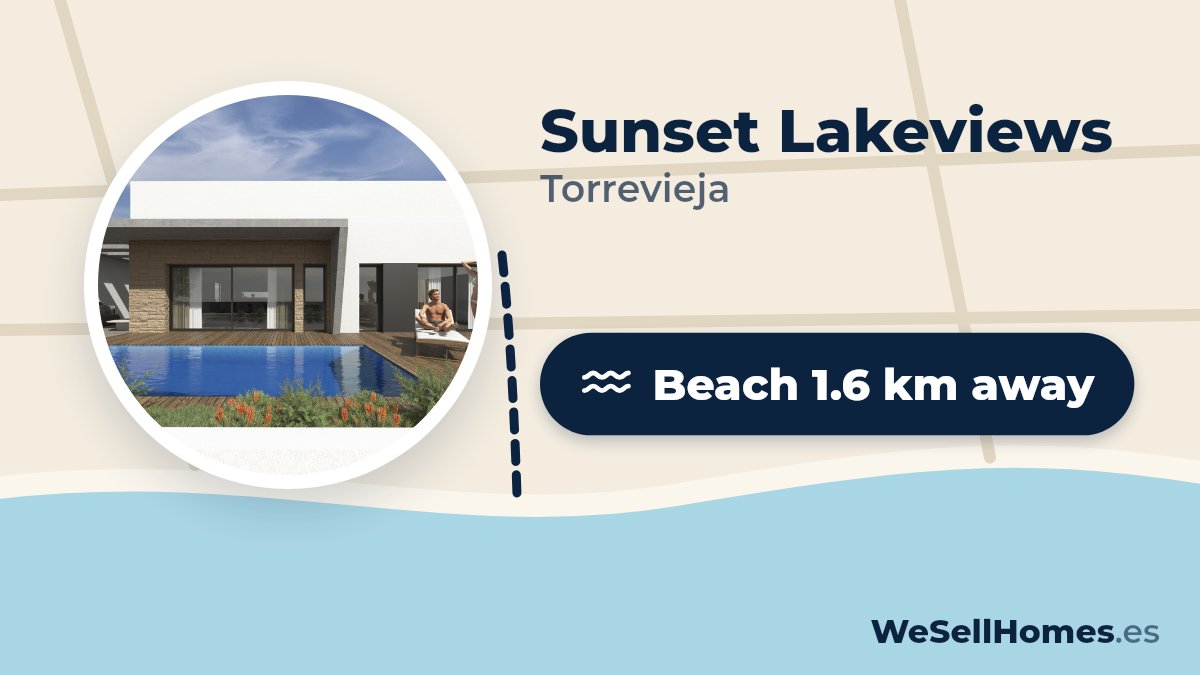Sunset Lakeviews, Torrevieja: Beach 1.6 km away