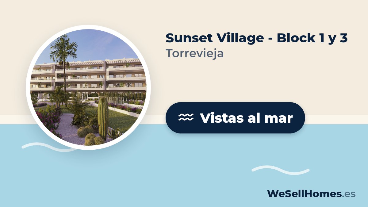 Sunset Village - Block 1 y 3, Torrevieja: Vistas al mar