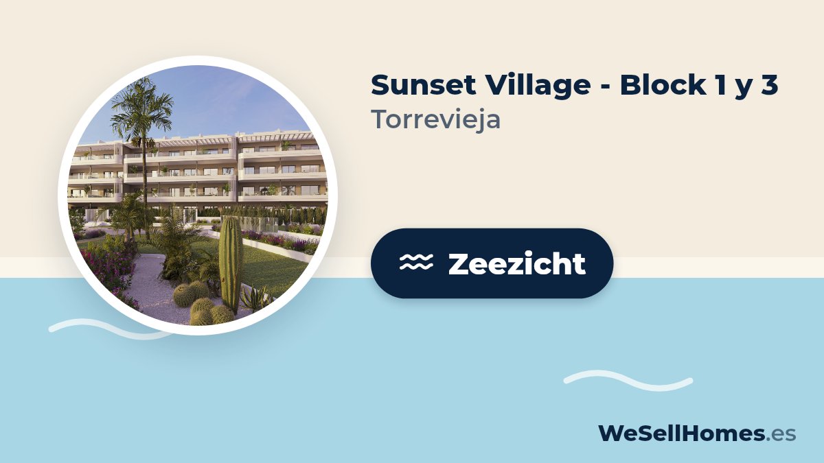 Sunset Village - Block 1 y 3, Torrevieja: Zeezicht