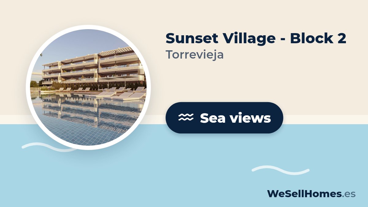 Sunset Village - Block 2, Torrevieja: Sea views