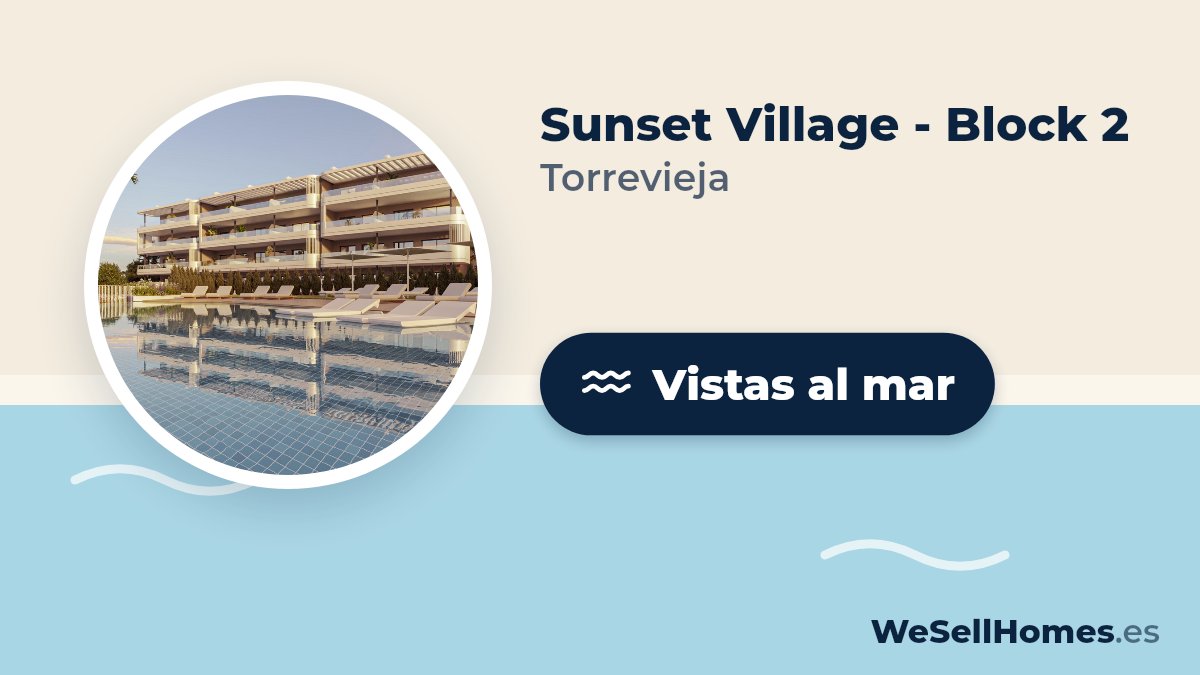 Sunset Village - Block 2, Torrevieja: Vistas al mar