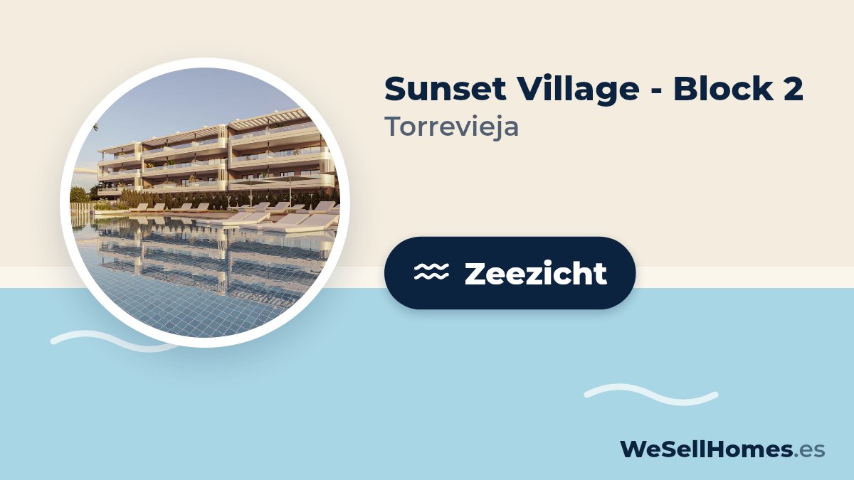 Sunset Village - Block 2, Torrevieja: Zeezicht