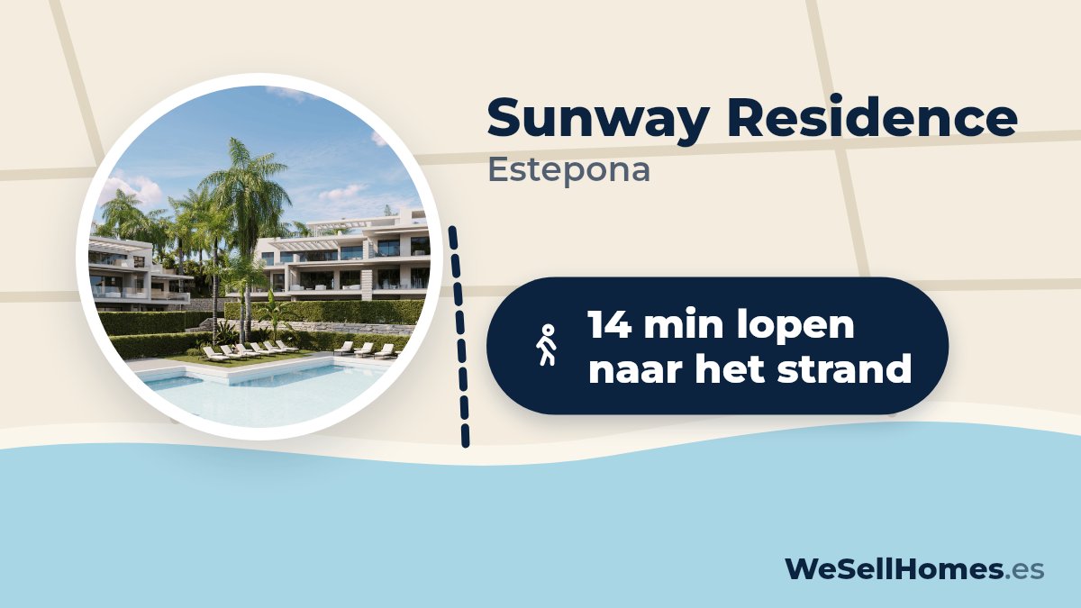 Sunway Residence, Estepona: 14 min lopen naar het strand