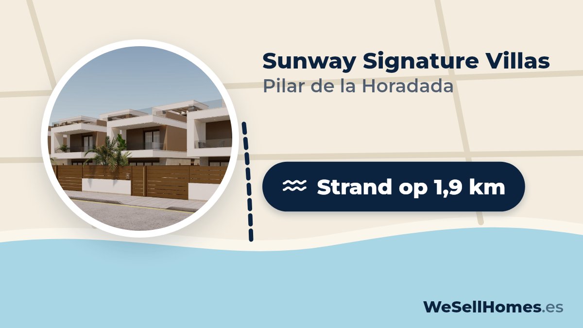 Sunway Signature Villas, Pilar de la Horadada: Strand op 1,9 km
