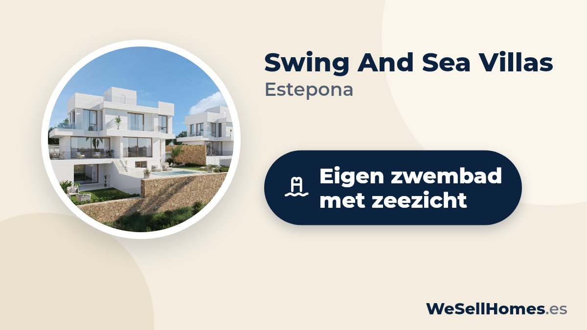 Swing And Sea Villas, Estepona: Eigen zwembad met zeezicht