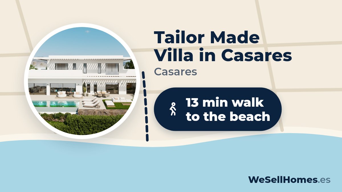 Tailor Made Villa in Casares, Casares: 13 min walk to the beach