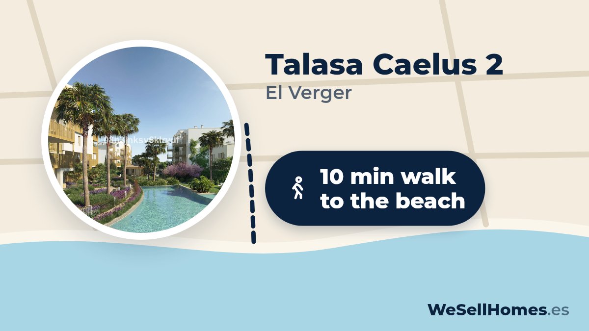 Talasa Caelus 2, El Verger: 10 min walk to the beach