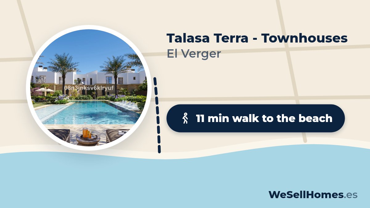 Talasa Terra - Townhouses, El Verger: 11 min walk to the beach