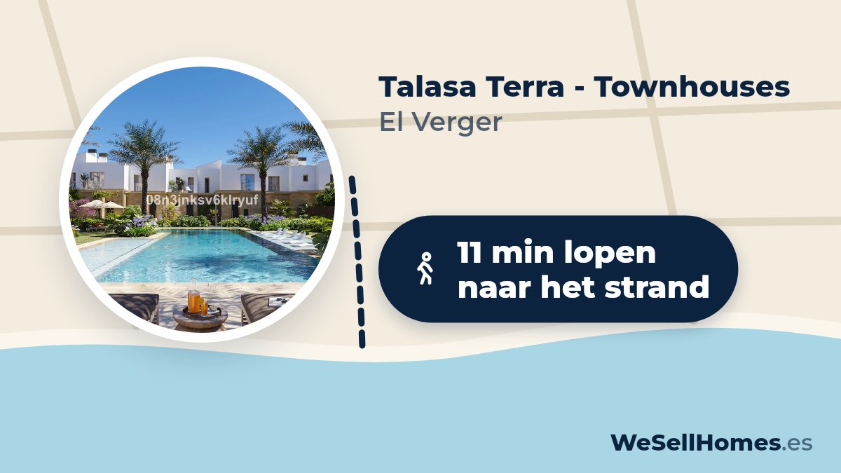 Talasa Terra - Townhouses, El Verger: 11 min lopen naar het strand