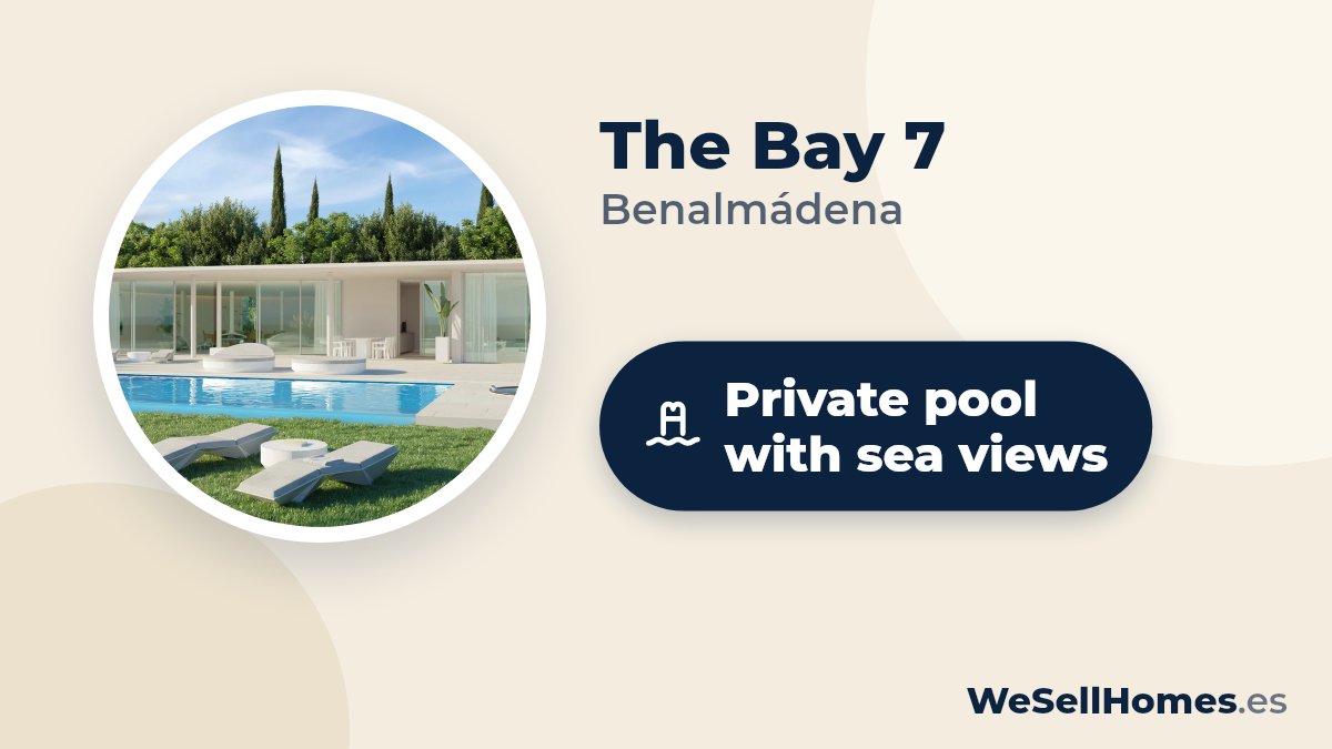 The Bay 7, Benalmádena: Private pool with sea views