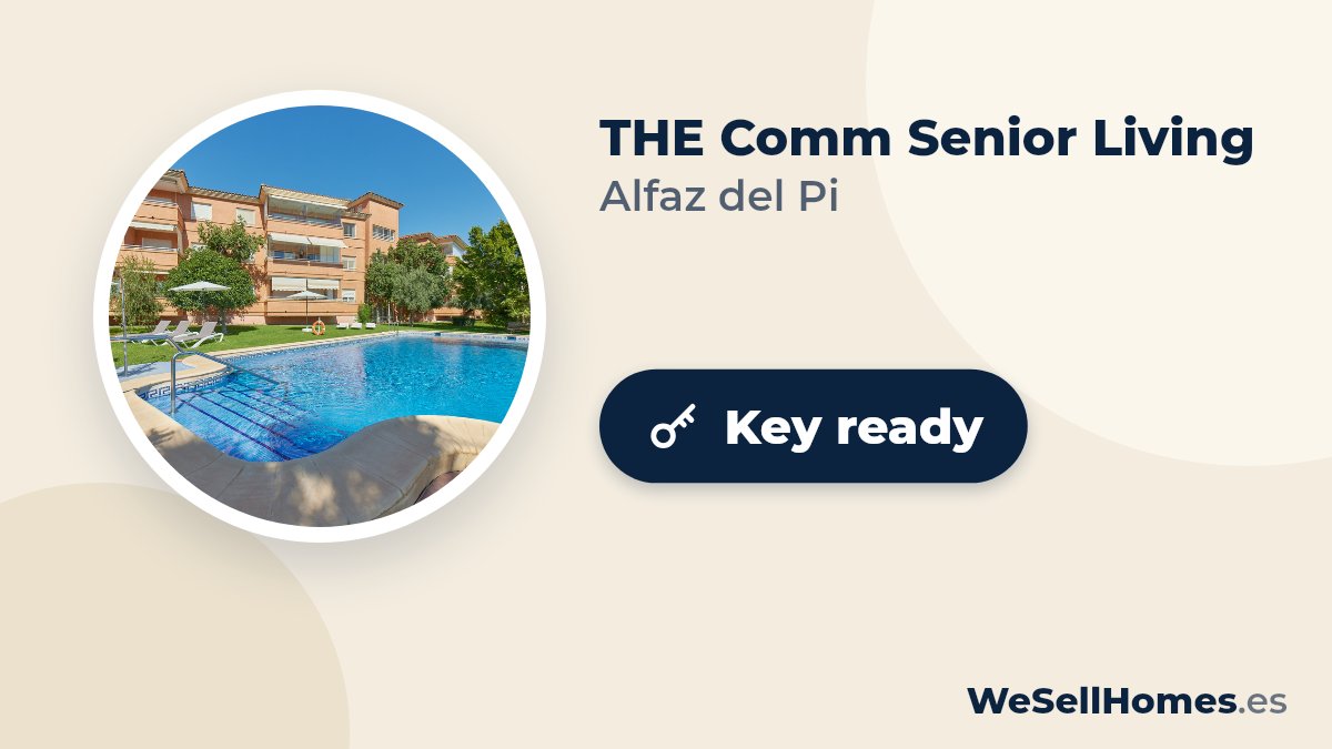 THE Comm Senior Living, Alfaz del Pi: Key ready