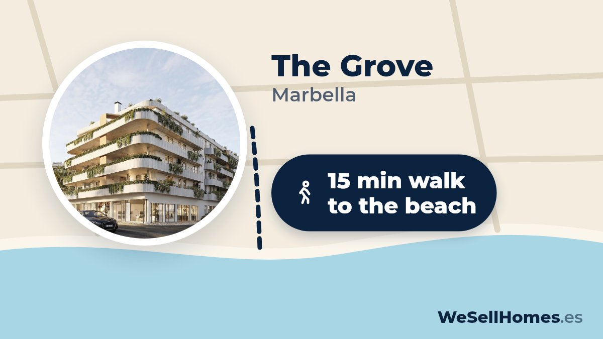 The Grove, Marbella: 15 min walk to the beach