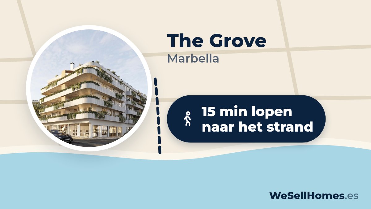 The Grove, Marbella: 15 min lopen naar het strand