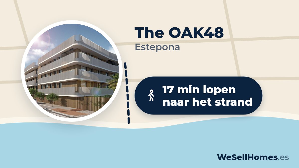 The OAK48, Estepona: 17 min lopen naar het strand