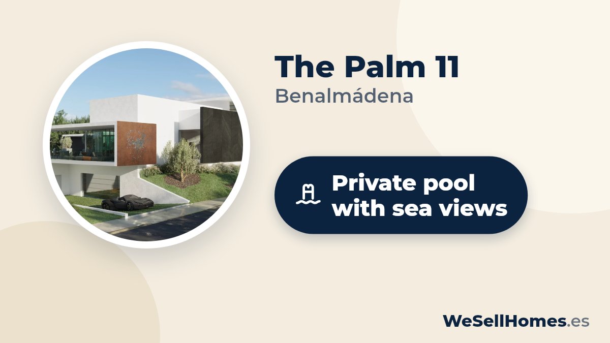 The Palm 11, Benalmádena: Private pool with sea views