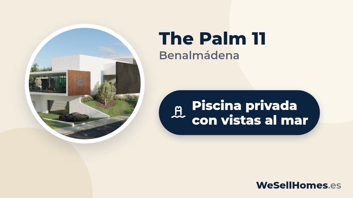 The Palm 11, Benalmádena: Piscina privada con vistas al mar