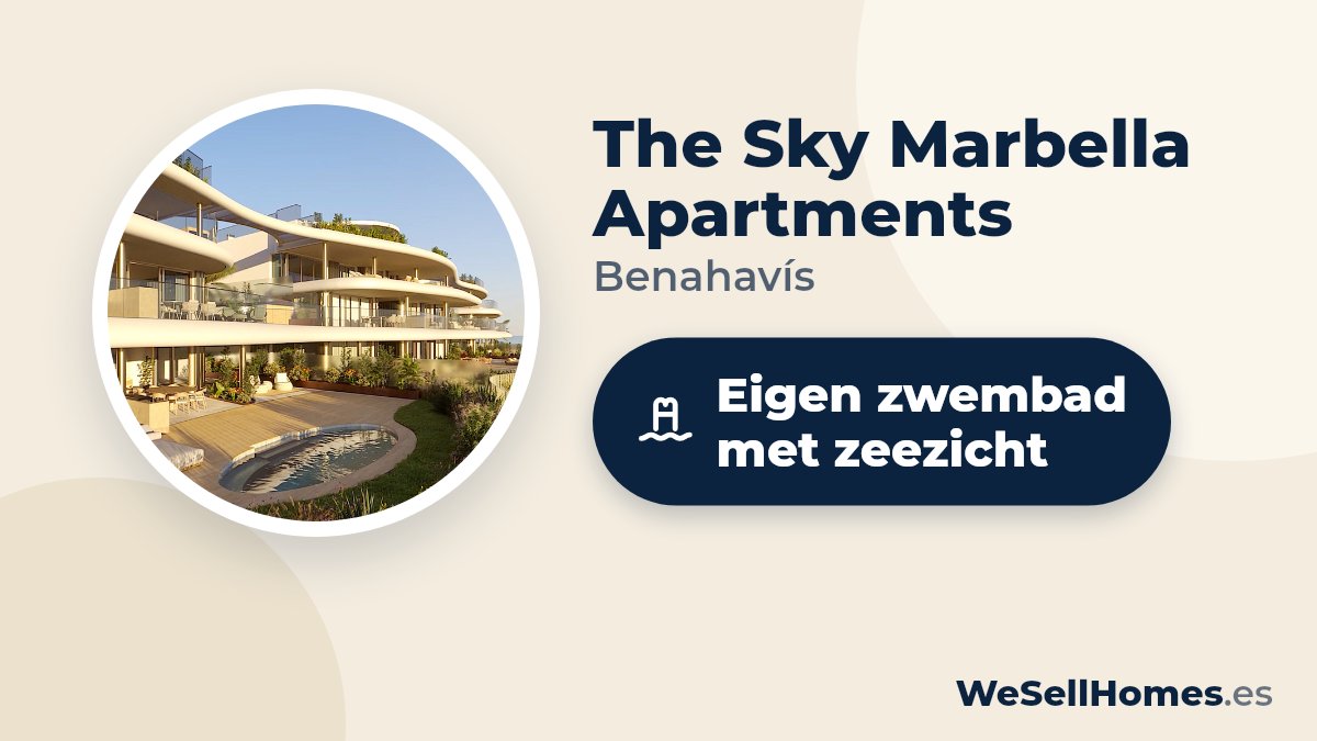 The Sky Marbella Apartments, Benahavís: Eigen zwembad met zeezicht