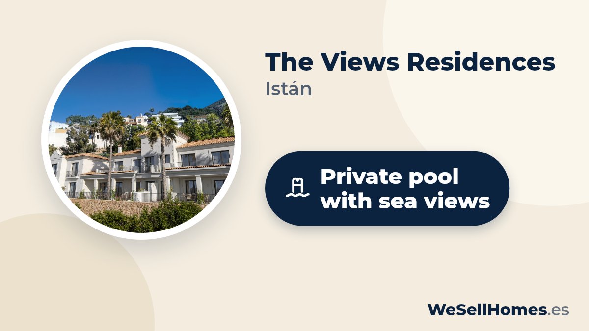 The Views Residences, Istán: Private pool with sea views