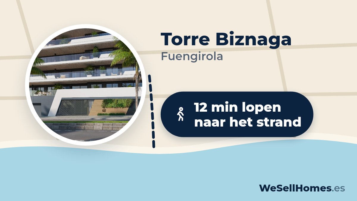Torre Biznaga, Fuengirola: 12 min lopen naar het strand