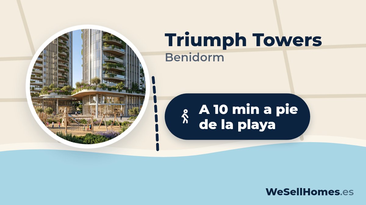 Triumph Towers, Benidorm: A 10 min a pie de la playa