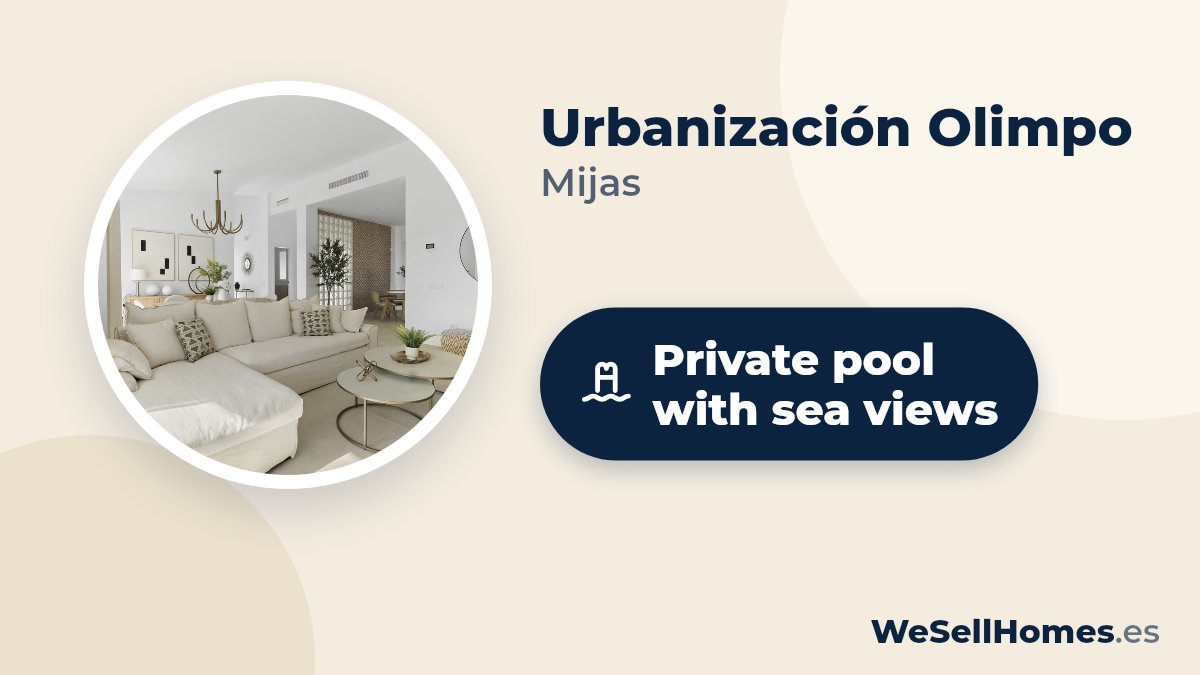 Urbanización Olimpo, Mijas: Private pool with sea views