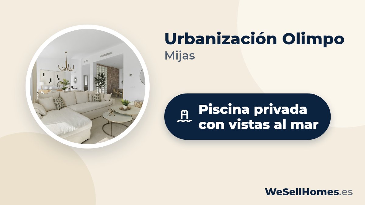 Urbanización Olimpo, Mijas: Piscina privada con vistas al mar
