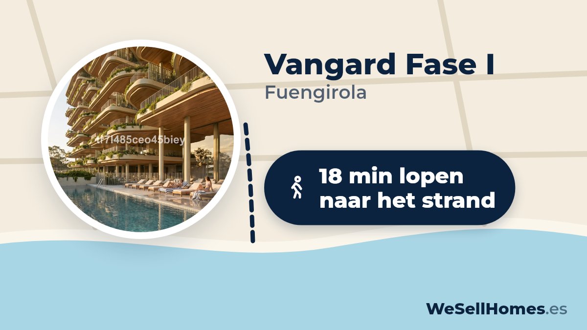 Vangard Fase I, Fuengirola: 18 min lopen naar het strand