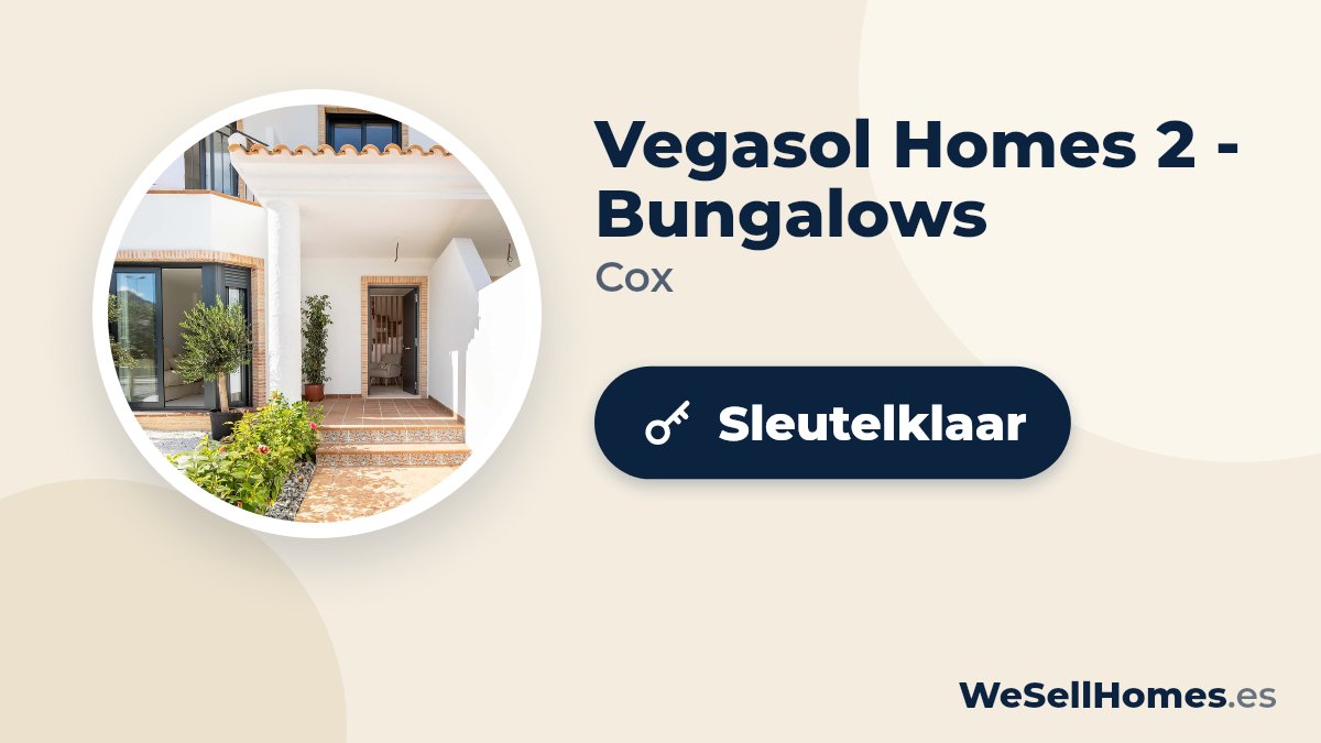 Vegasol Homes 2 - Bungalows, Cox: Sleutelklaar