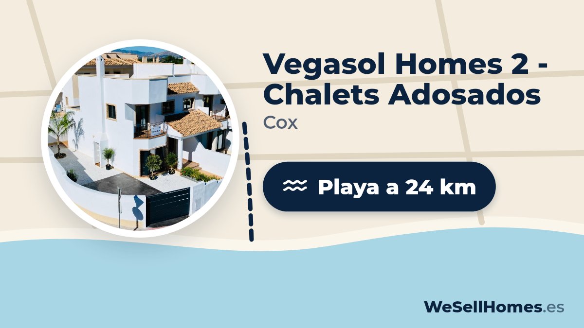 Vegasol Homes 2 - Chalets Adosados, Cox: Playa a 24 km