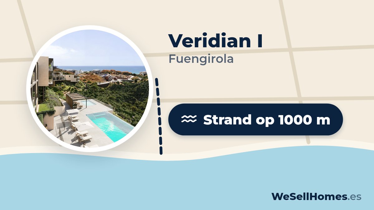 Veridian I, Fuengirola: Strand op 1000 m