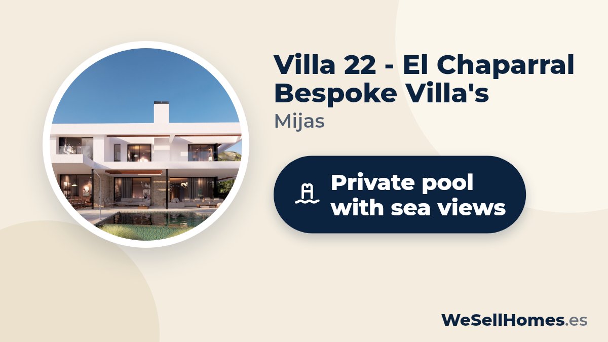 Villa 22 - El Chaparral Bespoke Villa's, Mijas: Private pool with sea views