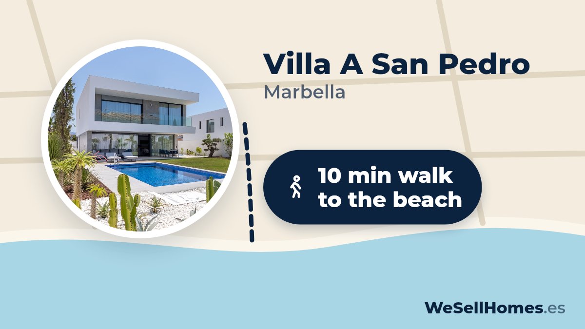 Villa A San Pedro, Marbella: 10 min walk to the beach