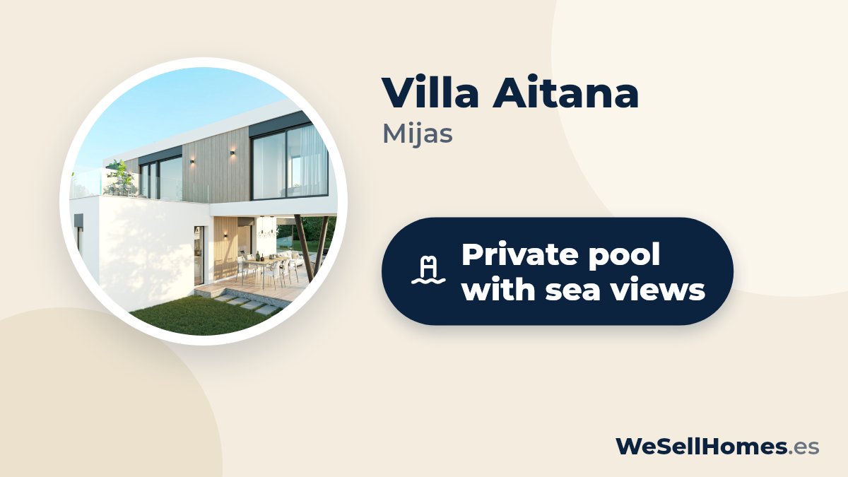 Villa Aitana, Mijas: Private pool with sea views