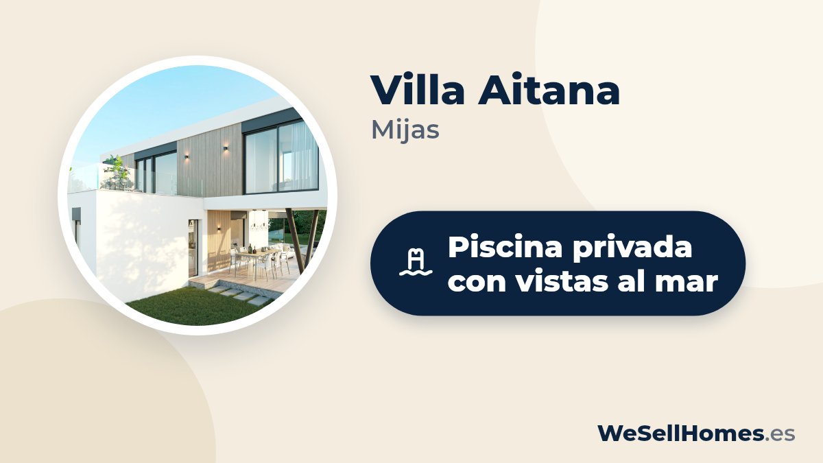 Villa Aitana, Mijas: Piscina privada con vistas al mar