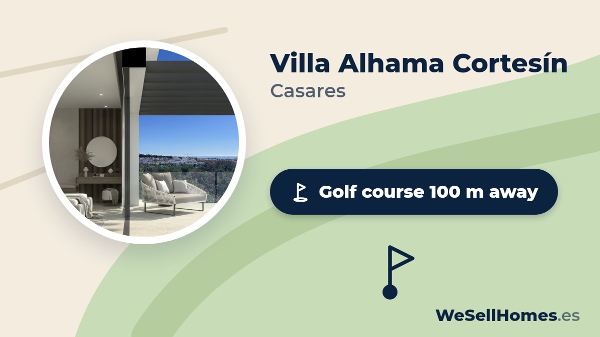 Villa Alhama Cortesín, Casares: Golf course 100 m away
