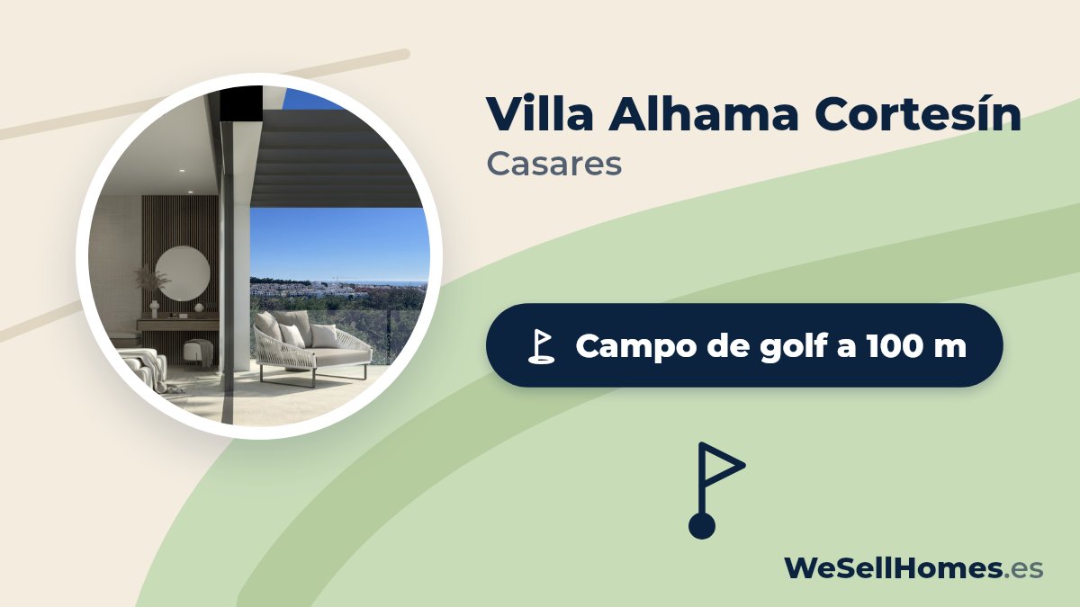 Villa Alhama Cortesín, Casares: Campo de golf a 100 m