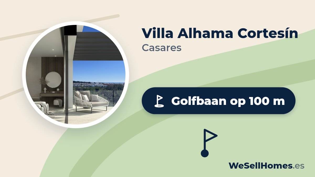 Villa Alhama Cortesín, Casares: Golfbaan op 100 m