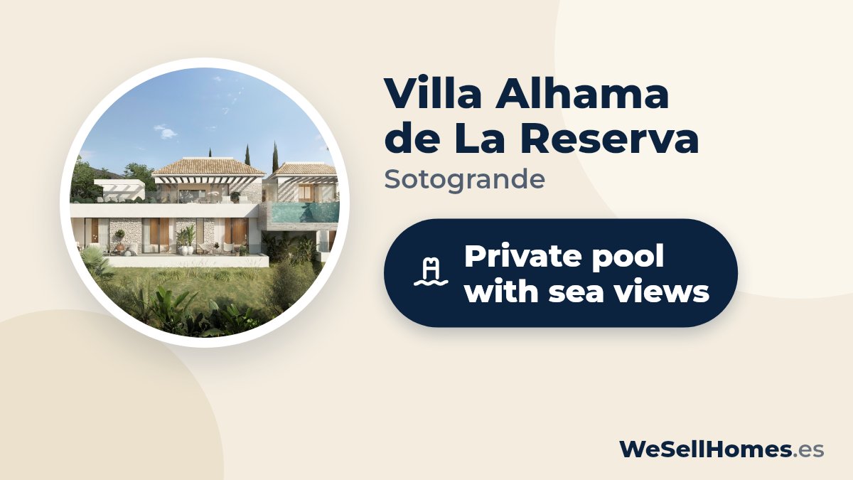 Villa Alhama de La Reserva, Sotogrande: Private pool with sea views