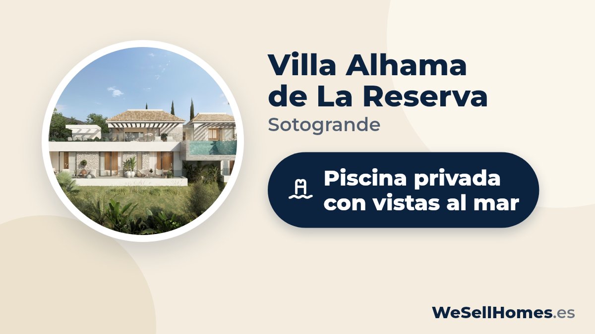 Villa Alhama de La Reserva, Sotogrande: Piscina privada con vistas al mar