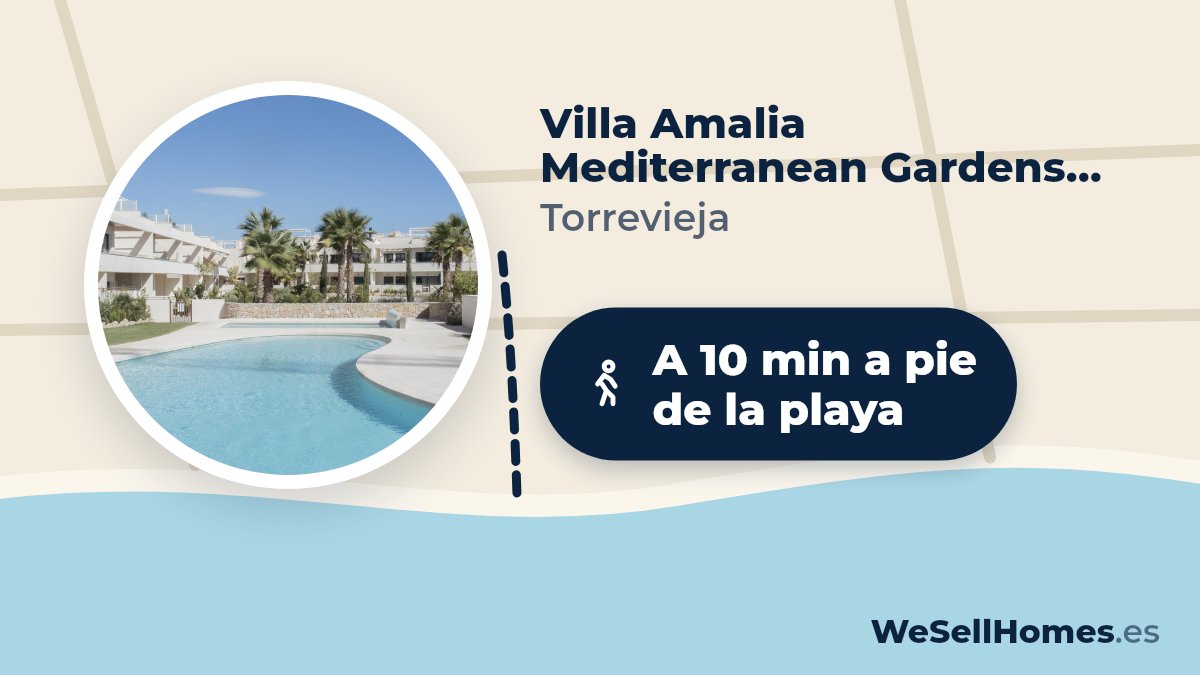 Villa Amalia Mediterranean Gardens Fase III, Torrevieja: A 10 min a pie de la playa