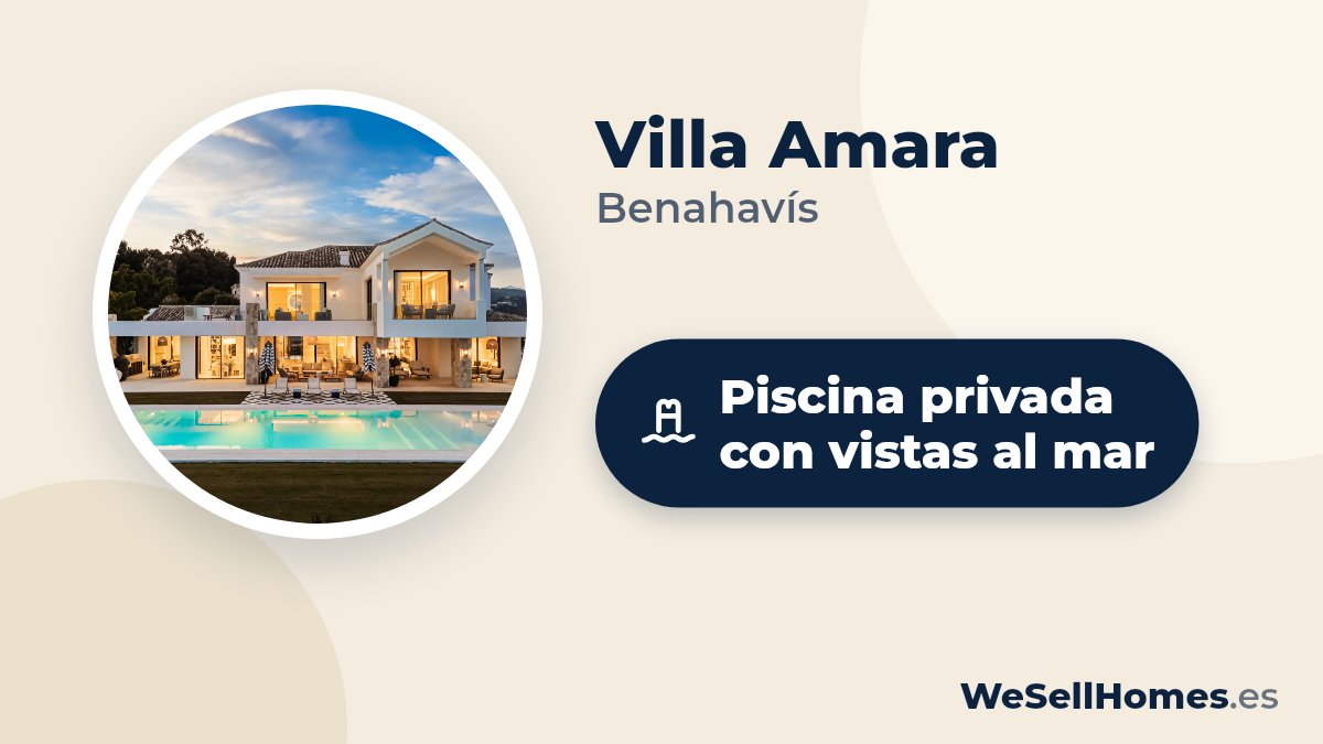 Villa Amara, Benahavís: Piscina privada con vistas al mar