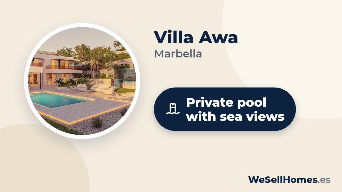 Villa Awa, Marbella: Private pool with sea views