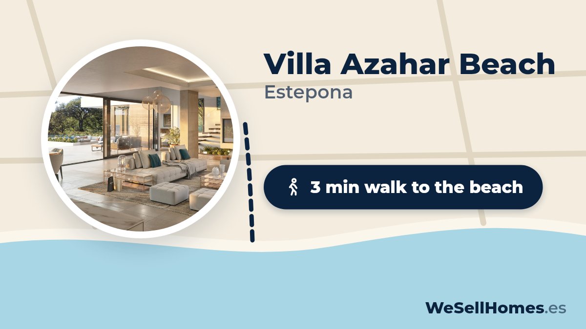 Villa Azahar Beach, Estepona: 3 min walk to the beach