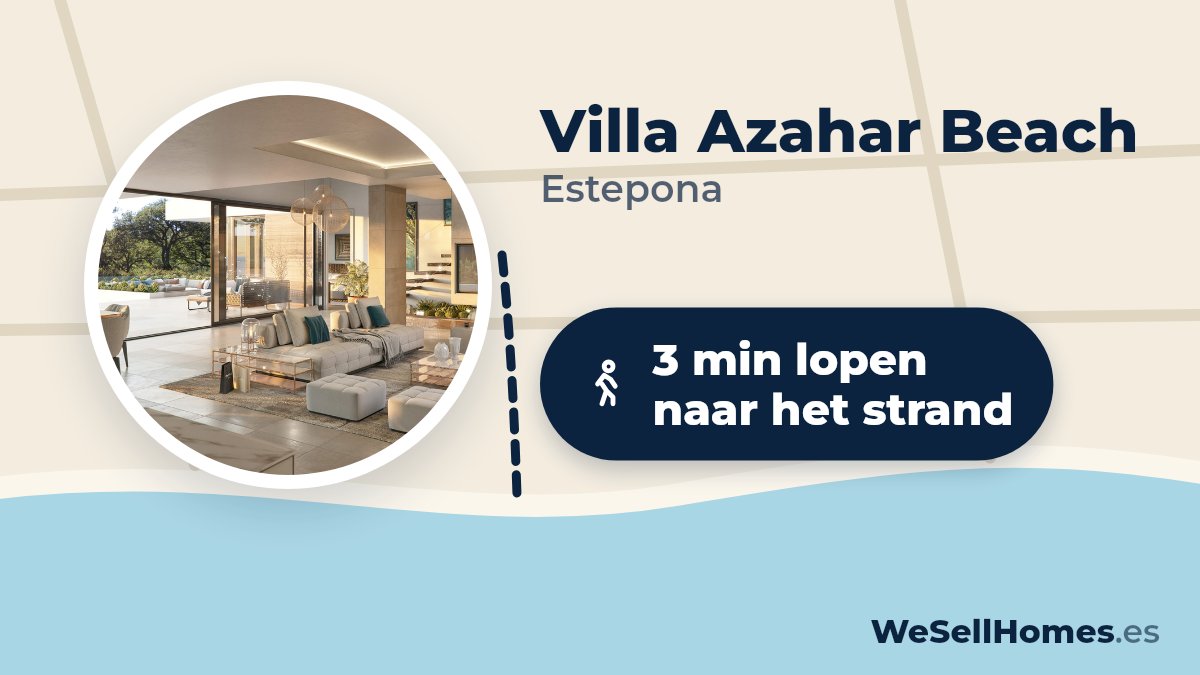 Villa Azahar Beach, Estepona: 3 min lopen naar het strand